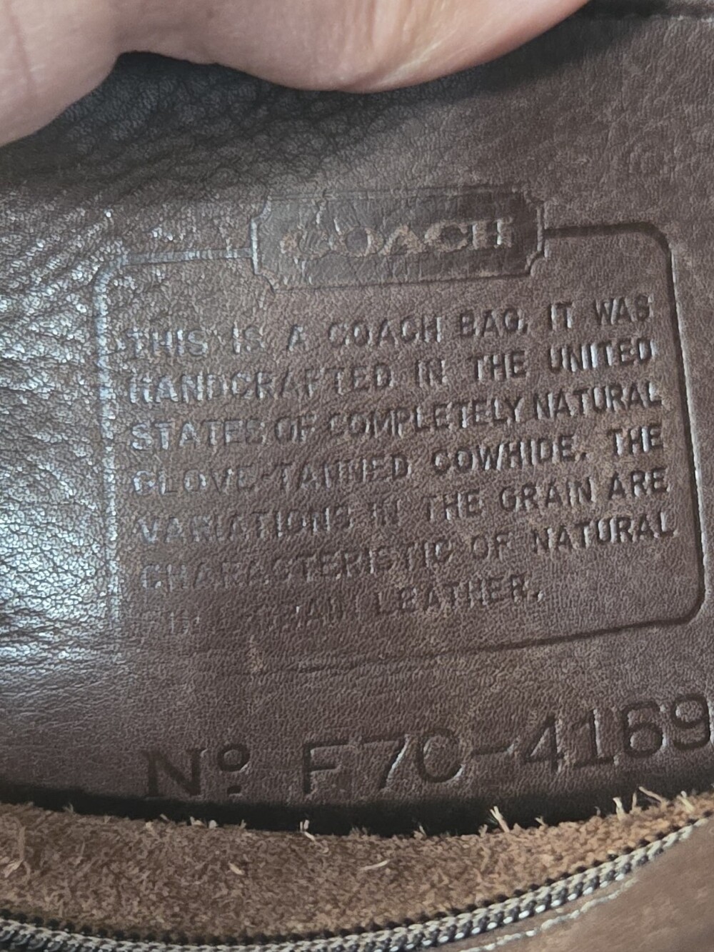 Coach Erickson Caramel Tan Bag -4169 - Picture 8 of 13